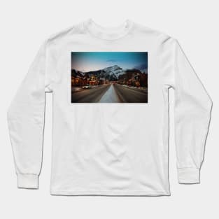 Banff Avenue Alberta Canadian Rockies Canada Long Sleeve T-Shirt